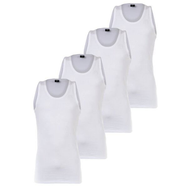 G-STAR Mens Tank Tops 4-pack - Base Tank Top, round neck, cotton, single-coloured White L (Large)