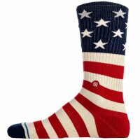 STANCE unisex socks 3-pack - The Americana, Logo,Crew socks White/Blue/Red 38-42
