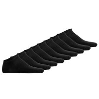 Hudson Unisex Sneaker Socks, 9-Pack - Simply, Short Socks, Solid Color Black 35-38 (UK 3-5)