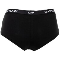 G-STAR womens hipster briefs, 6-pack - hipster, cotton stretch, logo, solid colour Black/white XS (X-Small)