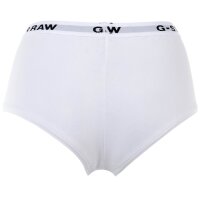 G-STAR womens hipster briefs, 6-pack - hipster, cotton stretch, logo, solid colour Black/white XS (X-Small)