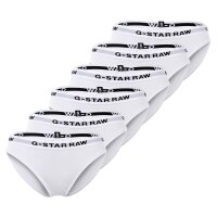 G-STAR womens briefs, 6-pack - Briefs, cotton stretch, single-coloured White XXL (XX-Large)