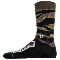 STANCE Unisex Socken - Warbird, Motiv, Logo, Crew Socken Schwarz/Grün 43-47