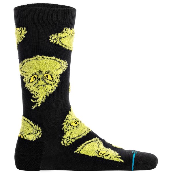 STANCE Unisex Socken - Mean One, Motiv, Logo, Crew Socken Schwarz/Grün 38-42