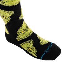 STANCE Unisex Socken - Mean One, Motiv, Logo, Crew Socken Schwarz/Grün 35-37