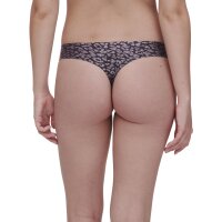 Chantelle Damen Tanga - Glitzer, Tanga, SoftStretch, nahtlos, unsichtbar, Einheitsgröße Schwarz (Ink Shimmer) One Size