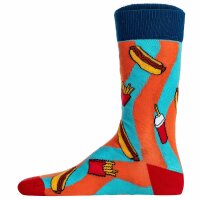 United Oddsocks Mens Socks, 6 Socks Pack - Stockings, Motto Tasty Toes 39-46 (UK 6-11)