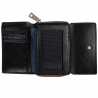 JOOP! Damen Geldbörse - Lantea Martha Purse mh15fz, 9x13,5x2cm (HxBxT), Echtleder Schwarz