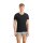 PUMA Mens T-Shirt, Pack of 4  - Basic V-Neck, V-Neck, short Sleeve, uni Black L (Large)