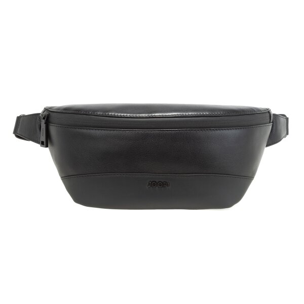 JOOP! mens bum bag - Manciano Leo Hipbag shz, genuine leather, 14.5x13x9cm (HxWxD) Black