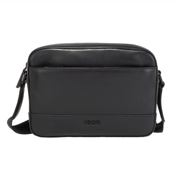 JOOP! Herren Umhängetasche - Manciano Pino Shoulderbag xshz, Echtleder, 15x21x6cm (HxBxT) Schwarz