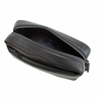 JOOP! Herren Umhängetasche - Manciano Pino Shoulderbag xshz, Echtleder, 15x21x6cm (HxBxT) Schwarz