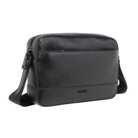 JOOP! mens shoulder bag - Manciano Pino Shoulderbag xshz, genuine leather, 15x21x6cm (HxWxD) Black