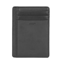 JOOP! mens cardholder - Mancano Itys Cardholder sv5, genuine leather, 11x8x1cm (HxWxD) Black