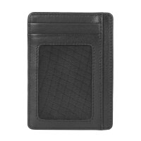 JOOP! mens cardholder - Mancano Itys Cardholder sv5, genuine leather, 11x8x1cm (HxWxD) Black