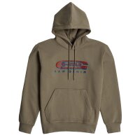 G-STAR Herren Hoodie - Old Skool Logo, Pullover, Kapuze, Bio-Baumwolle Grün S