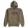 G-STAR mens hoodie - Old Skool logo, pullover, hood, organic cotton Green S (Small)