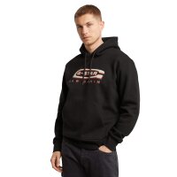 G-STAR Herren Hoodie - Old Skool Logo, Pullover, Kapuze, Bio-Baumwolle Schwarz M