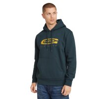 G-STAR Herren Hoodie - Old Skool Logo, Pullover, Kapuze, Bio-Baumwolle Blau S