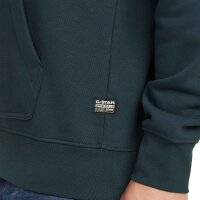 G-STAR Herren Hoodie - Old Skool Logo, Pullover, Kapuze, Bio-Baumwolle Blau S