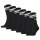 PUMA Unisex Sport-Socken, 6er Pack - Crew Heritage, Tennis, Frottee-Sohle, Streifen Schwarz 35-38