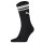 PUMA Unisex Sport-Socken, 6er Pack - Crew Heritage, Tennis, Frottee-Sohle, Streifen Schwarz 35-38