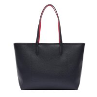 LACOSTE ladies handbag - Anna Petit Piqué Zipped Shopping Bag, 30x35x14cm (HxWxD) Dark blue
