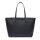 LACOSTE ladies handbag - Anna Petit Piqué Zipped Shopping Bag, 30x35x14cm (HxWxD) Dark blue