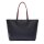 LACOSTE ladies handbag - Anna Petit Piqué Zipped Shopping Bag, 30x35x14cm (HxWxD) Dark blue