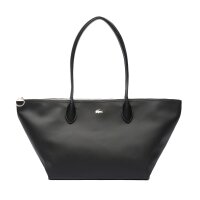 LACOSTE Damen Handtasche - Athena Petit Piqué Shopping Bag, 12x30x25cm (HxBxT) Schwarz