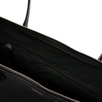 LACOSTE Damen Handtasche - Athena Petit Piqué Shopping Bag, 12x30x25cm (HxBxT) Schwarz