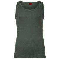 HUGO Mens vests, 2-pack - Tank Top Twin Pack, Cotton Stretch White/Green 2XL (XX-Large)