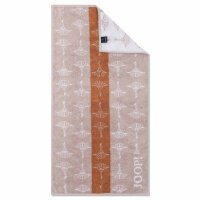 JOOP! Handtuch - Divided, Cornflower, Wendetuch, Walkfrottier, Baumwolle Beige 50x100cm