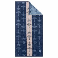 JOOP! shower towel - Divided, Cornflower, reversible towel, terry towelling, cotton Blue 80x150 cm