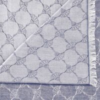 JOOP! Herren Schal - Ferdis, Wendeschal , Cornflower, Logo Dunkelblau