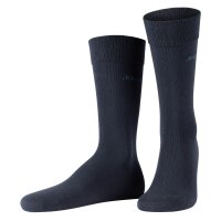 JOOP! Unisex Socks, pack of 6 - Premium Essential Organic Cotton Socks, logo, single color Dark Blue 39-42 (UK 6-8)