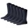 JOOP! Unisex Socks, pack of 6 - Premium Essential Organic Cotton Socks, logo, single color Dark Blue 39-42 (UK 6-8)
