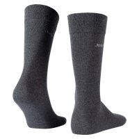 JOOP! Unisex Socken, 6er Pack - Premium Essential Organic Cotton Socks, Logo, einfarbig Anthrazit meliert 35-38