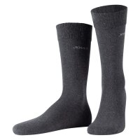 JOOP! Unisex Socks, pack of 6 - Premium Essential Organic Cotton Socks, logo, single color Anthracite melange 35-38 (UK 3-5,5)