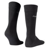 JOOP! Unisex Socks, pack of 6 - Premium Essential Organic Cotton Socks, logo, single color Black 39-42 (UK 6-8)