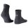 JOOP! Unisex Quarter-Socken, 6er Pack - Premium Essential Organic Cotton Quarter, Logo, einfarbig Anthrazit meliert 35-38