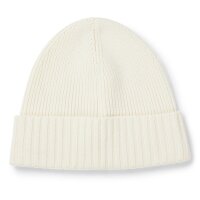 BOSS Herren Mütze, Schurwolle - Fati, Beanie, Rippstrick, One Size, einfarbig Weiß