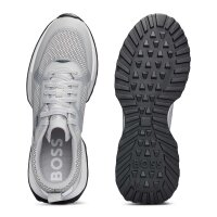 BOSS Herren Sneaker - Jonah Runn meth, Turnschuh, Freizeit, Logo Weiß EUR 42