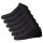 JOOP! Unisex Sneaker Socks, pack of 6 - Premium Essential Organic Cotton Sneaker, logo, single color Black 35-38 (UK 3-5,5)