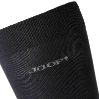 JOOP! Mens Knee-High Socks, 6-pack - Premium Essential Cotton Knee High, logo, single-colored Black 43-46 (UK 9-11)