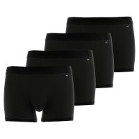 GÖTZBURG Herren Boxershorts, 4er Pack - X-lastic, Unterwäsche, Unterhosen, Logo, einfarbig Schwarz M