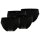 GÖTZBURG Herren Slips, 4er Pack - X-lastic, Unterwäsche, Unterhosen, Logo, einfarbig Schwarz 3XL