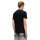 DIESEL mens T-shirt - T-MIEGOR, short sleeve, round neck, cotton, logo, single-coloured Black S (Small)