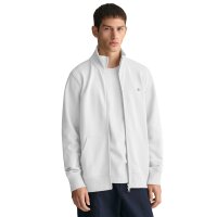 GANT Herren Sweatjacke - REGULAR SHIELD FULL ZIP SWEAT, Reißverschluss, Stehkragen Weiß 2XL