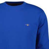 GANT Herren Sweatshirt - REGULAR SHIELD C-NECK SWEAT, Rundhals, Baumwoll-Mix Blau (Lapis) L